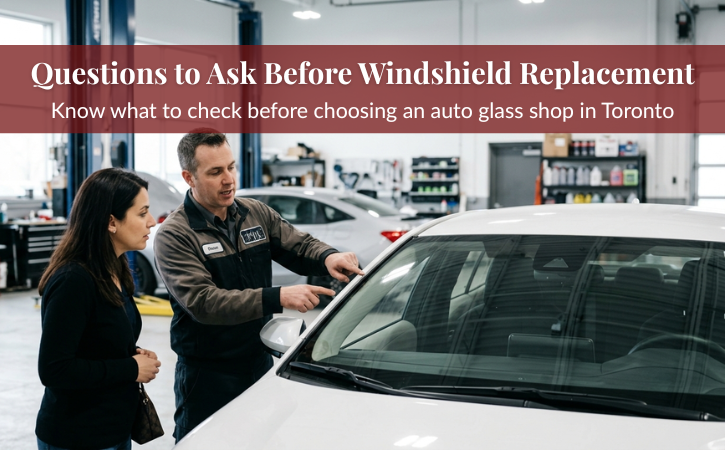 Learn what to check before choosing an auto glass shop in Toronto